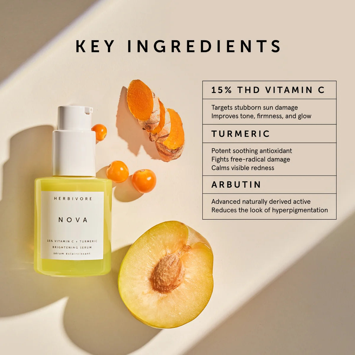 NOVA 15% Vitamin C & Turmeric Brightening Serum